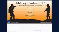 Desktop Screenshot of militaryhardware.us